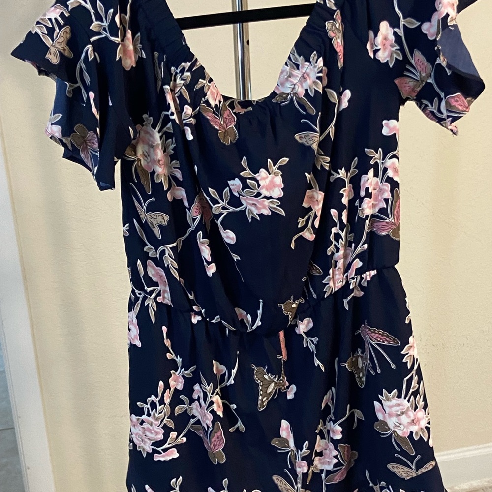 Navy Romper